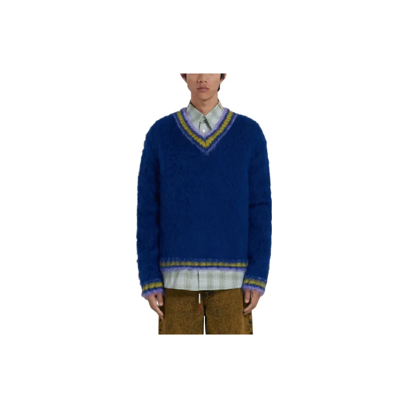 MARNI X Fuzzy Wuzzy Mohair Knit Top-1