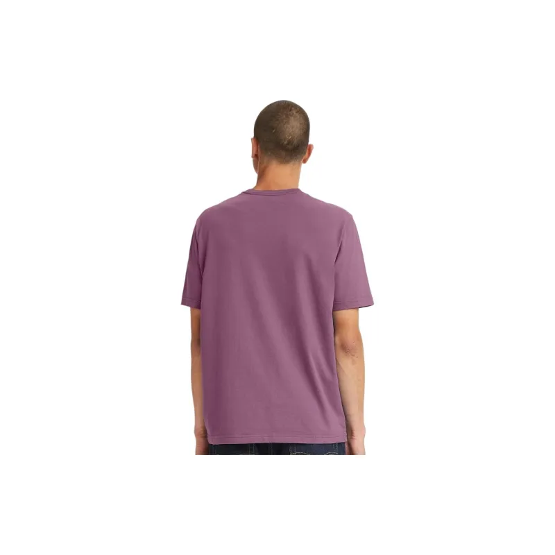 Levis T Shirts Men Burgundy-1