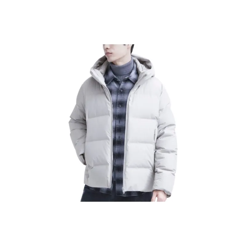 UNIQLO Down Jacket Men's Mist Gray-2