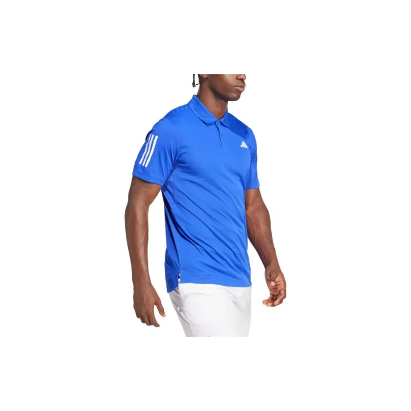 Adidas CLUB 3 STRIPES Polo Shirt Men's Clear Blue-3