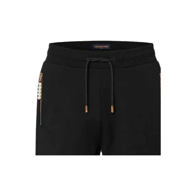 LOUIS VUITTON Embroidered Jersey Shorts-5