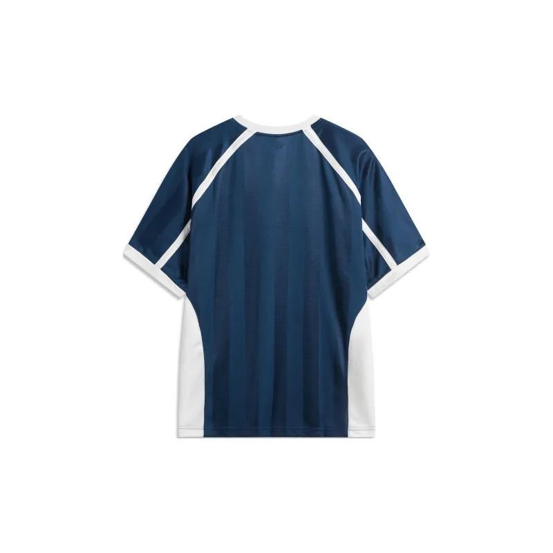 LiNing Sports Lifestyle Collection Sports Trendy Collection T Shirt Men's Dark Simple Blue-1