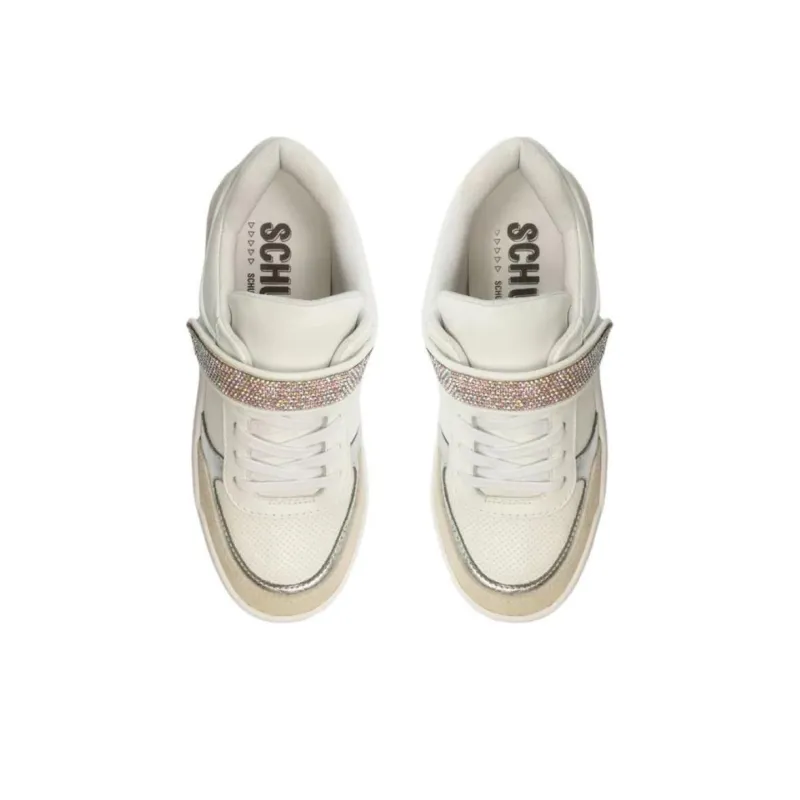 Schutz Low-Top Skateboard Shoes Women's White-4