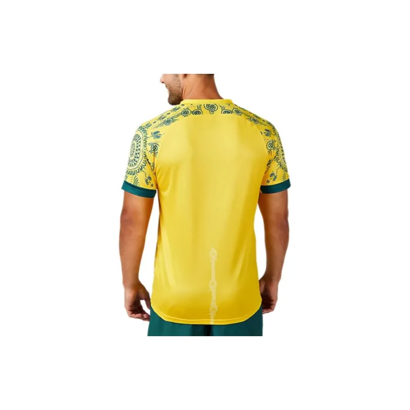 Asics Australian Olympic Team Series TEAM AUSTRALIA OLYMPIC REPLICA FOOTBALL TEE T-Shirt Unisex Gold-4