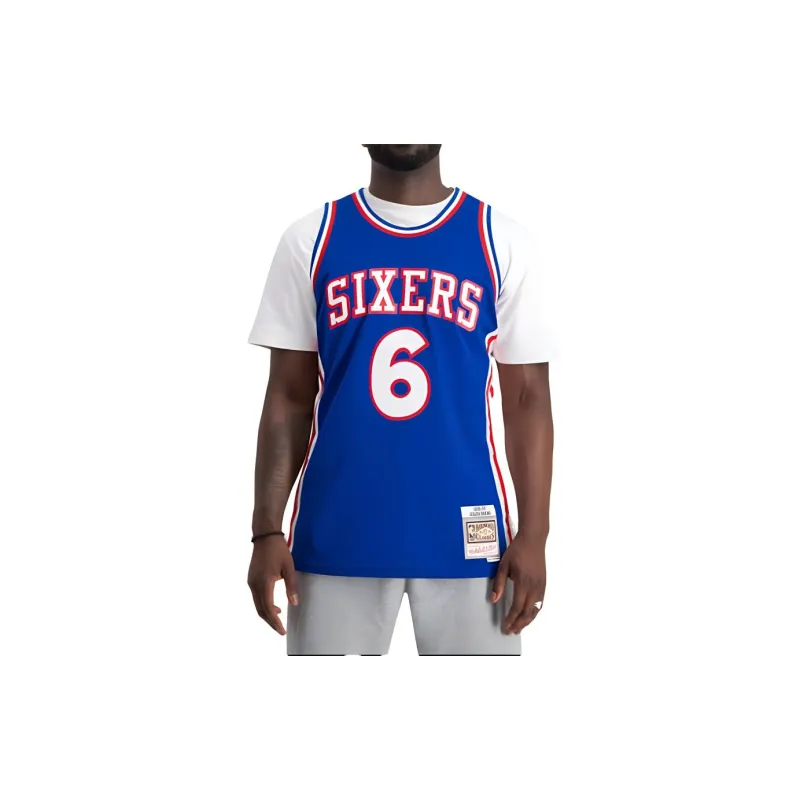 Mitchell Ness Philadelphia 76ers 1976 77 Julius Erving Swingman Jersey-3