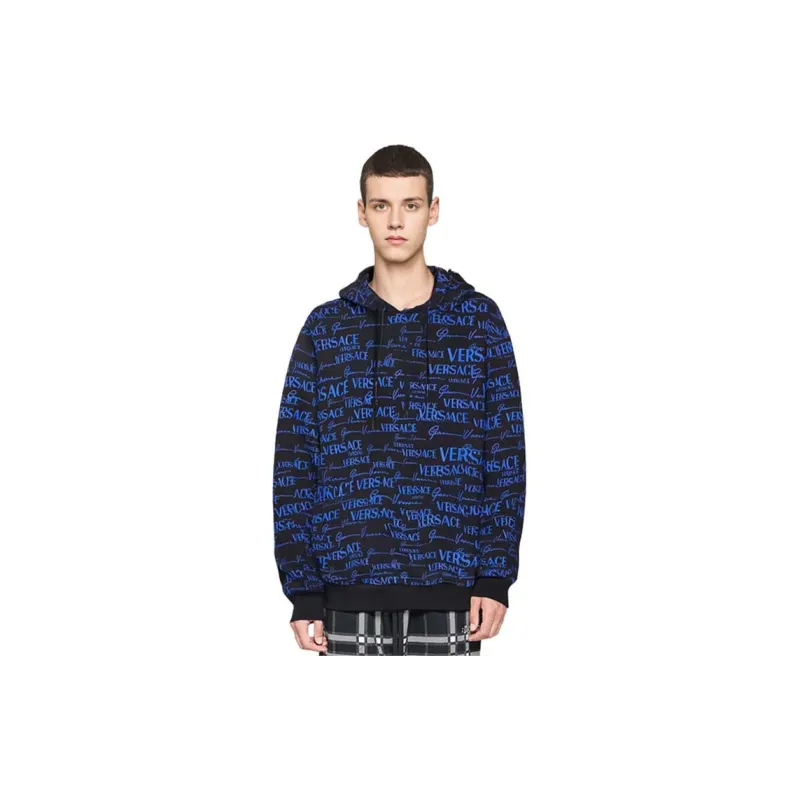 VERSACE Sweatshirts Men Blue-4