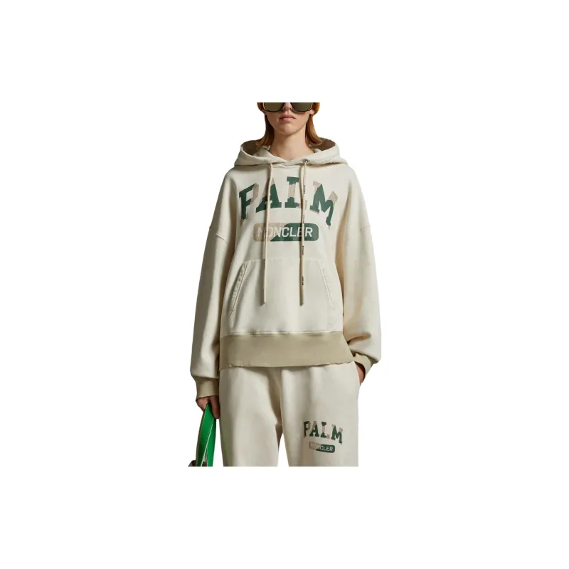 MONCLER GENIUS x PALM ANGELS Sweatshirt Unisex White-1