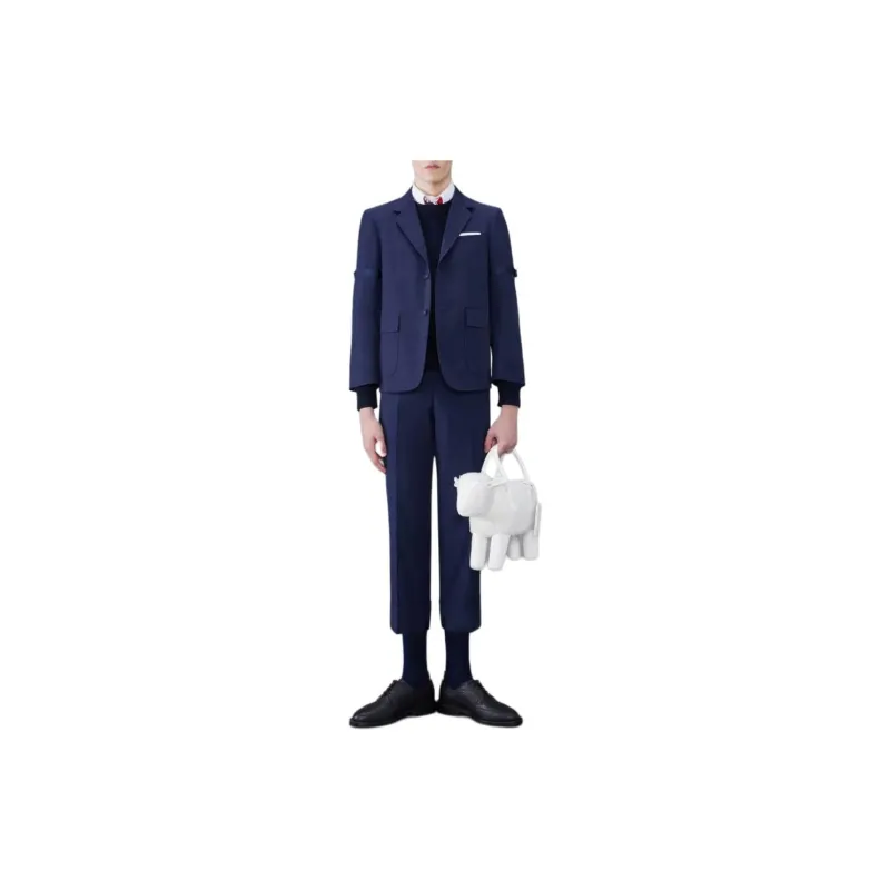 THOM BROWNE RWB Stripe Long Sleeved Crewneck Jumper-3