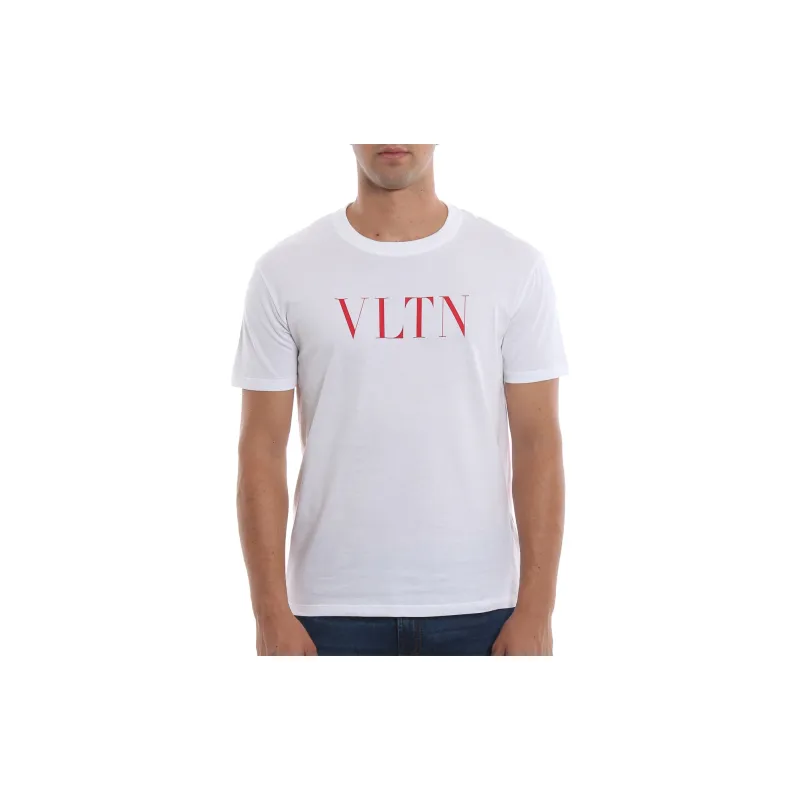 Valentino Logo Printed Crewneck T Shirt-2