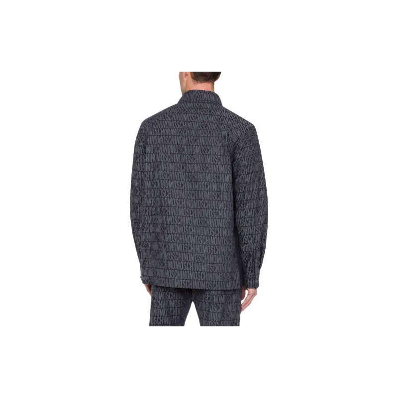 MOSCHINO Logo jacquard Button up Shirt-2
