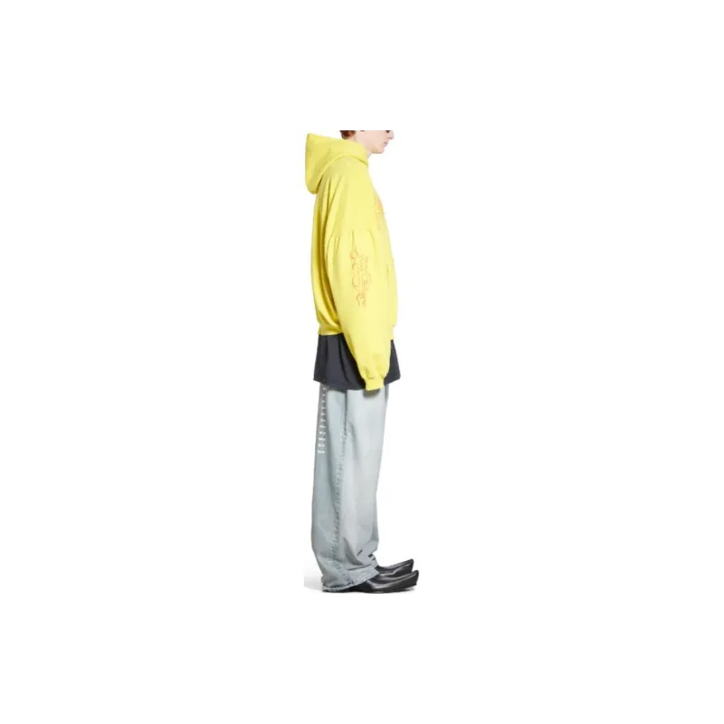 Balenciaga Logo Printed Oversize Hoodie-4