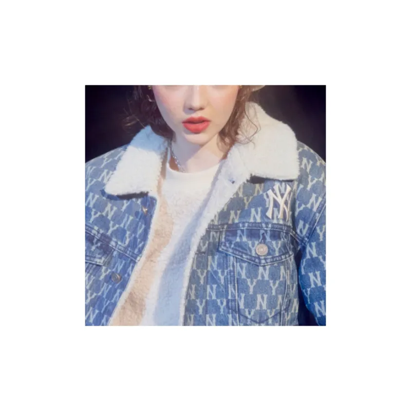 MLB New York Yankees Denim Jackets Unisex Blue-3