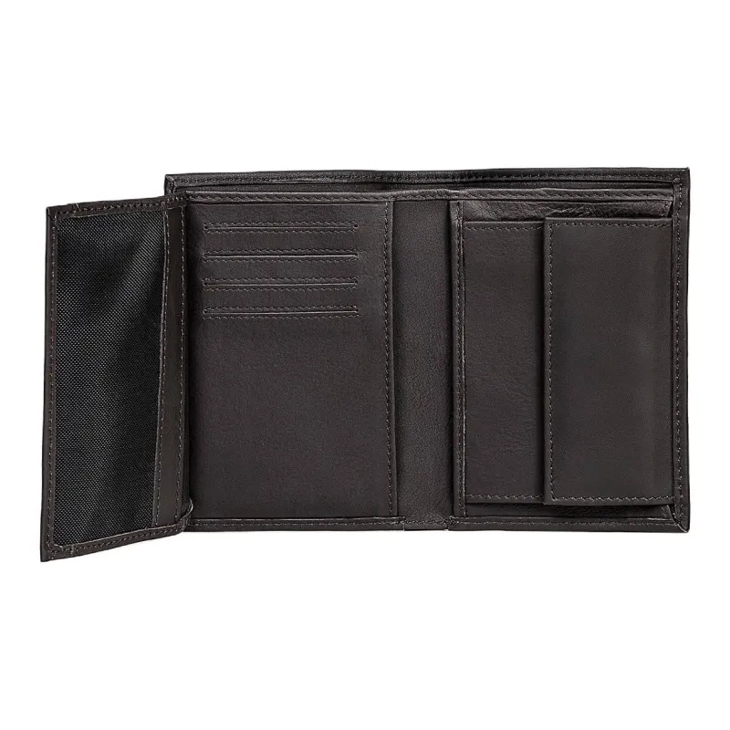 Levi’s Grained Leather Wallet Men's Dark Brown-3
