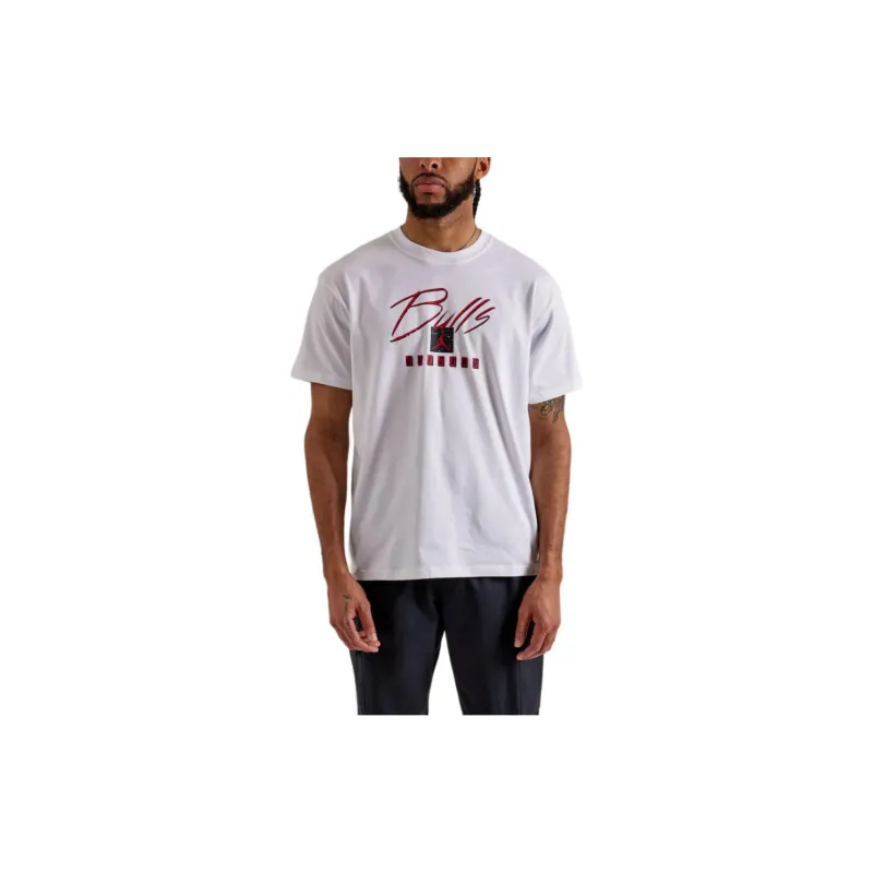 Jordan NBA Max90 T-Shirt Chicago Bulls Men's White-2