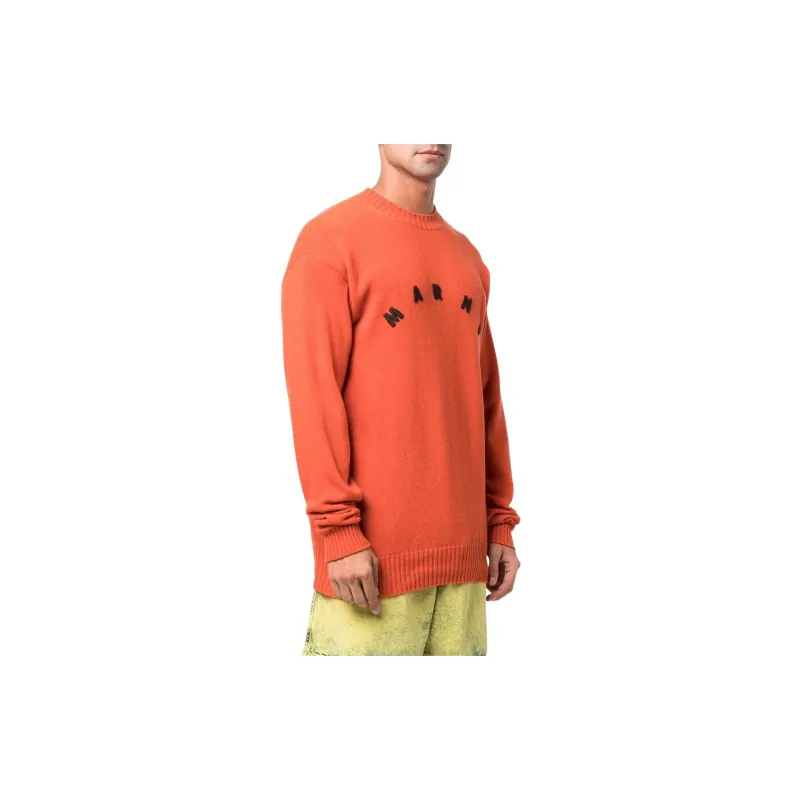 MARNI Cashmere Sweaters Men Orange-1