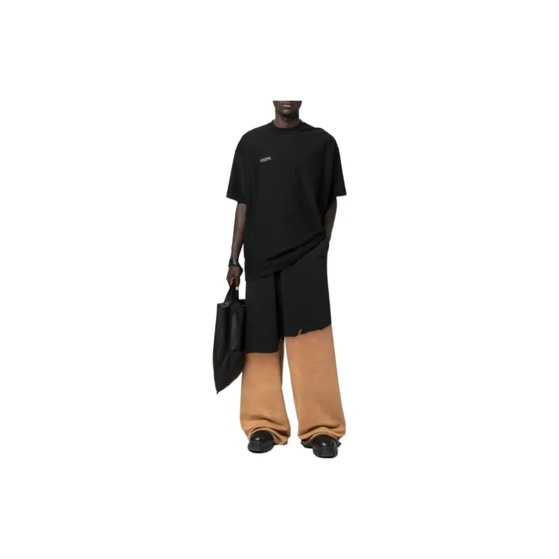Vetements Knitted Sports Pants Men's Black-1
