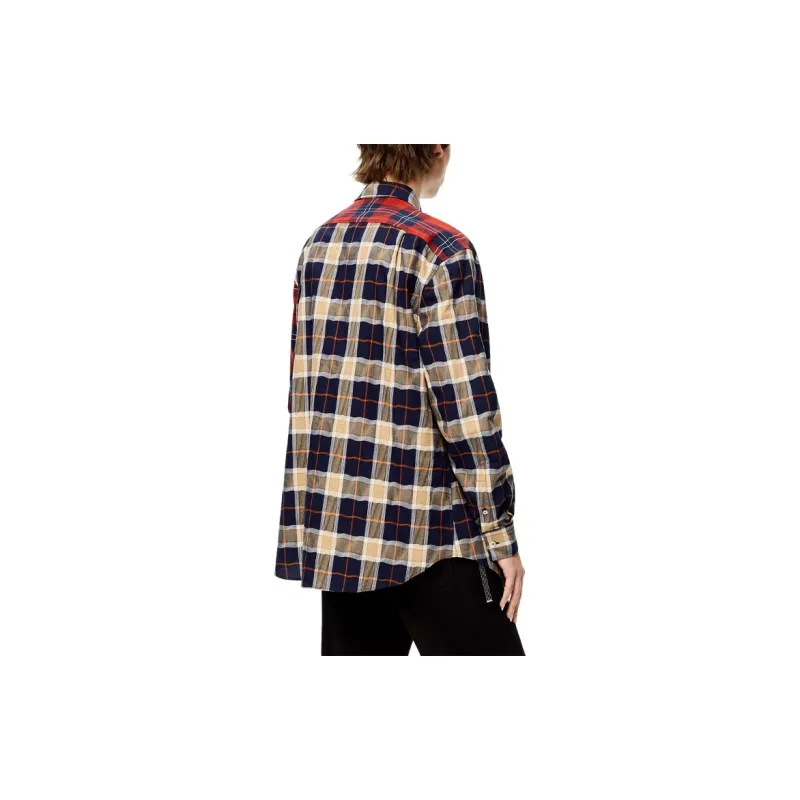 LOEWE Patchwork Check Shirt-3