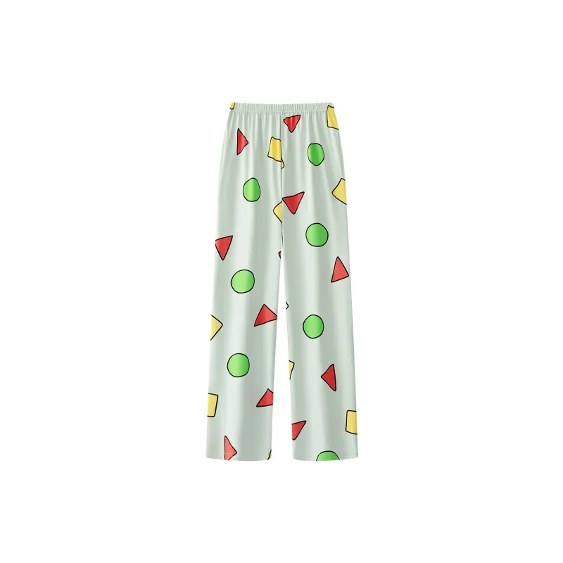 Gongdie x LABIXIAOXIN LIANMINGKUAN Pajama Pants Unisex Green-0