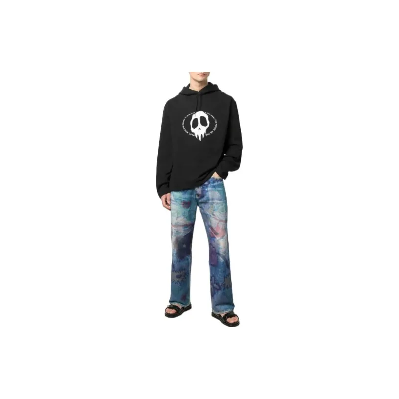 OUR LEGACY Maverick Skull Print Hoodie-1
