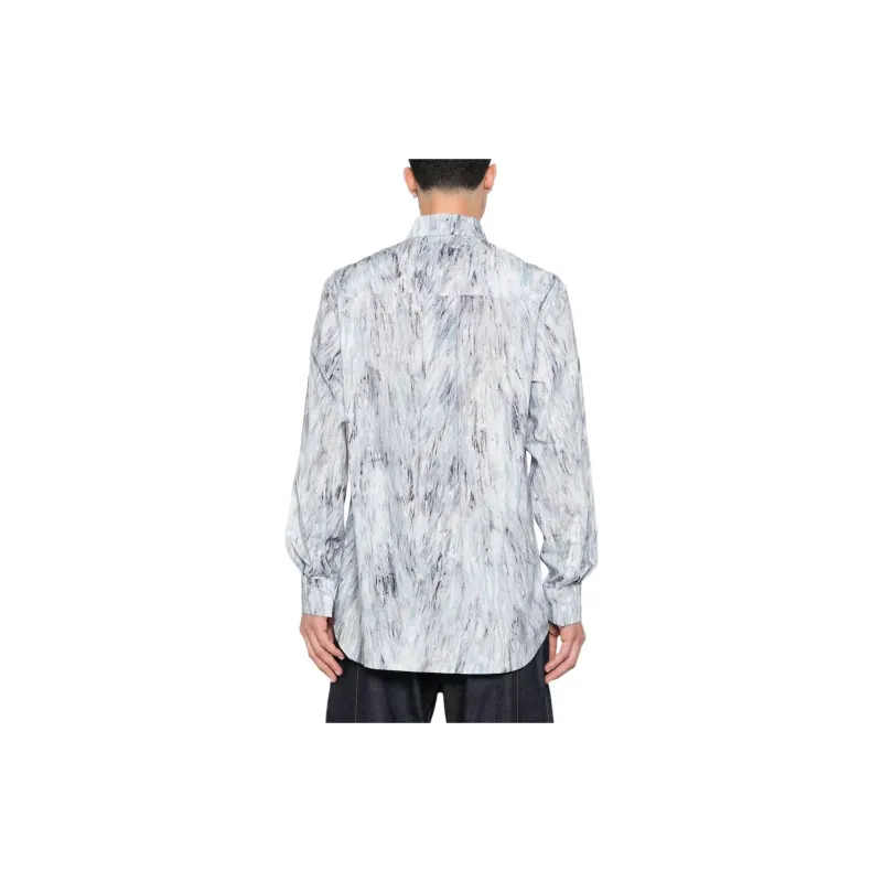 MARNI Graphic Printed Long Sleeved Shirt-3