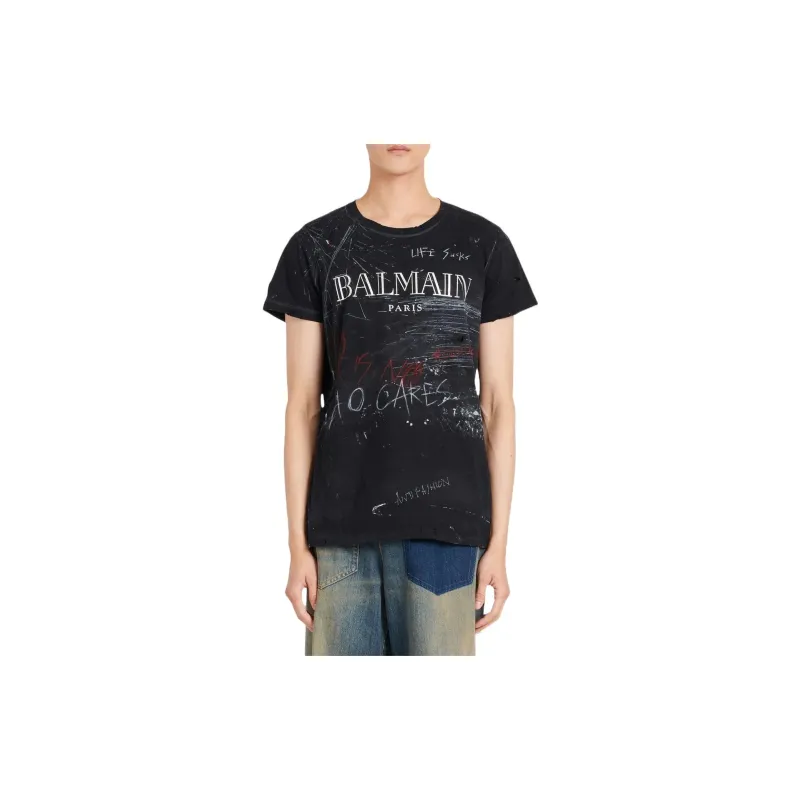 BALMAIN SS22 T Shirt Men's Black-1