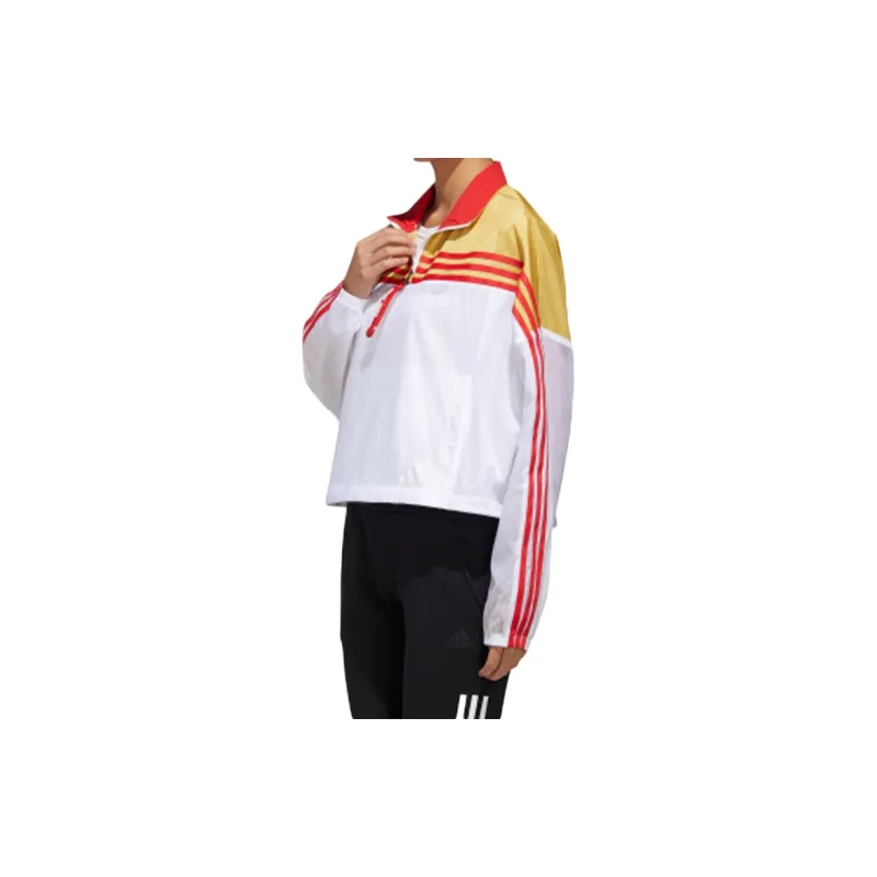Adidas Jackets Women's White Yellow-5