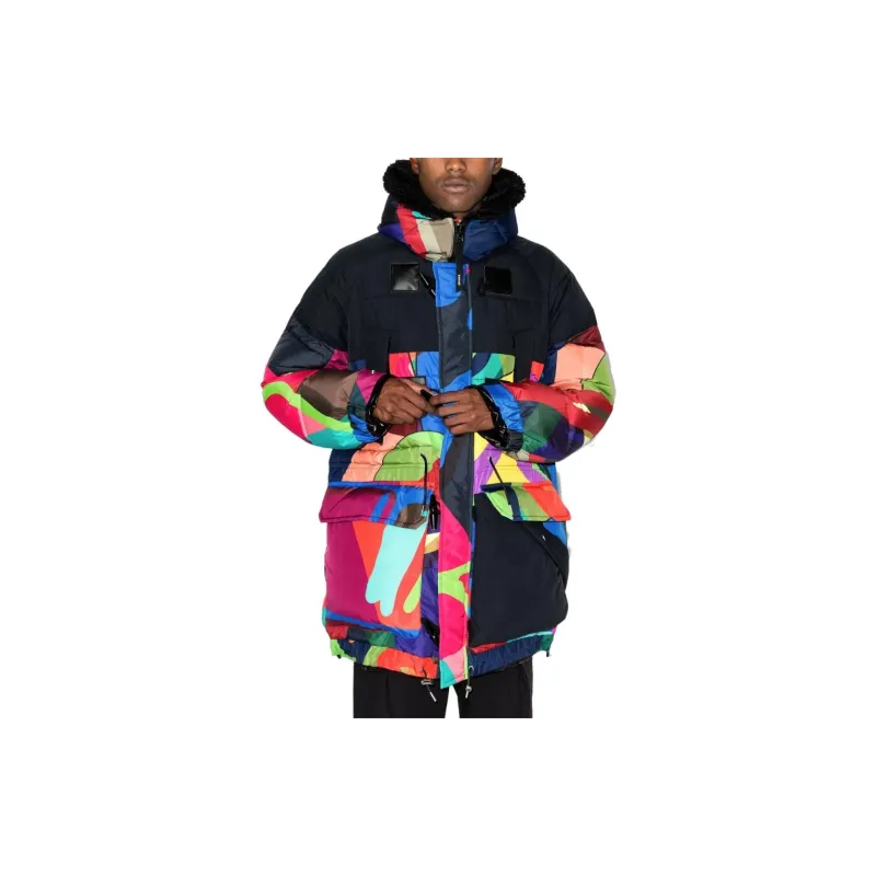Sacai x KAWS Puffer Jacket Men's Multicolor-1