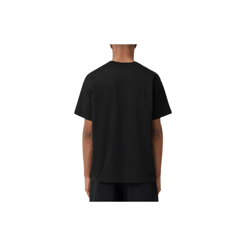 Burberry Horseferry Stripe Print Cotton Oversized T shirt-2