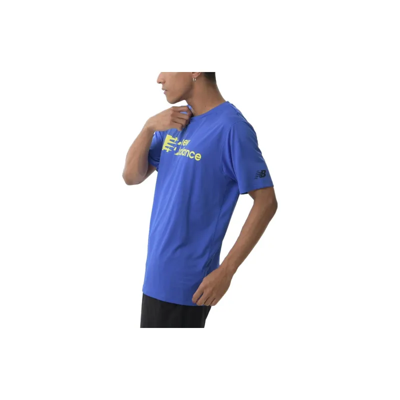 New Balance T Shirts Men Blue-4