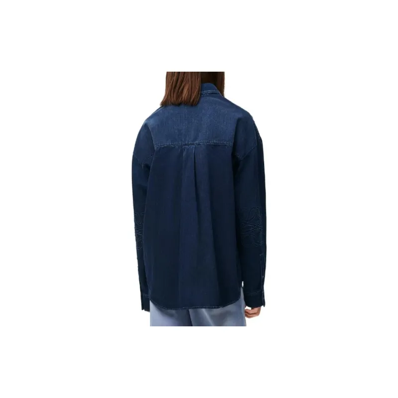 LOEWE Anagram Denim Overshirt-3