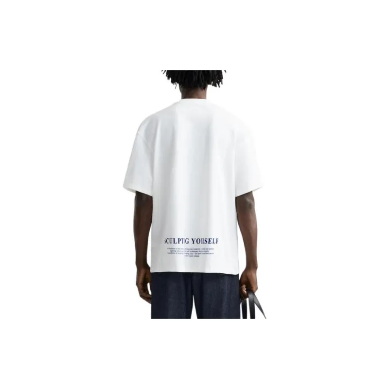 ZARA T-Shirts Men White-3