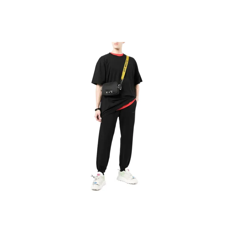 OFF-WHITE Diag-stripe Cotton Joggers-2