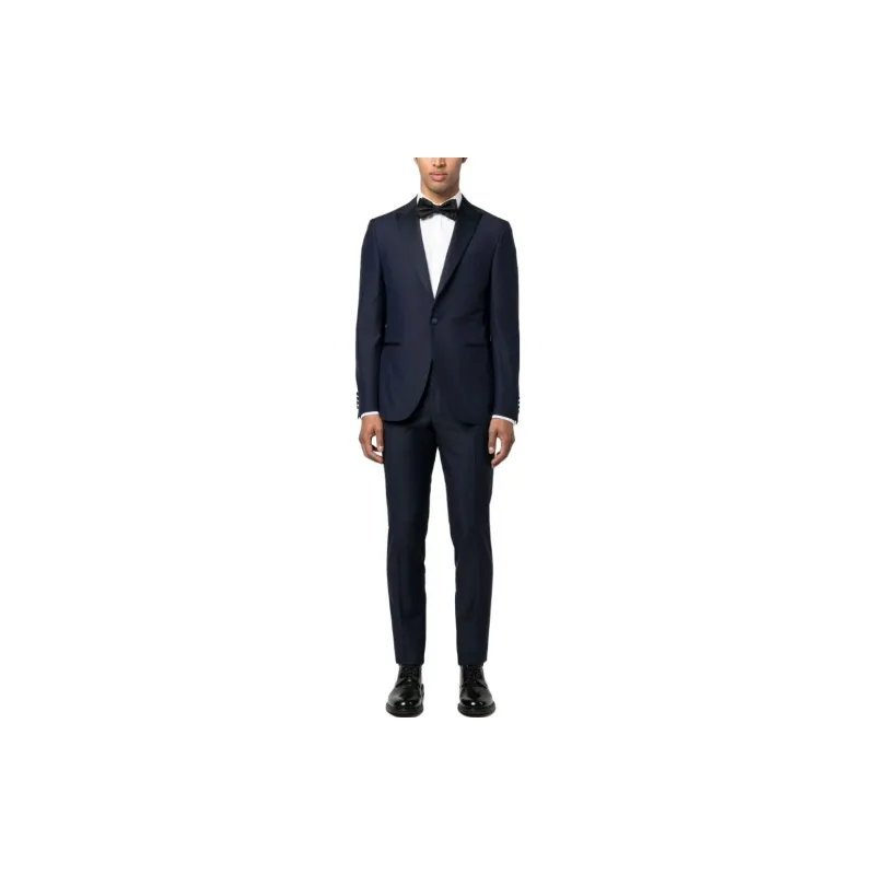 Canali Single breasted Wool Dinner Suit-1