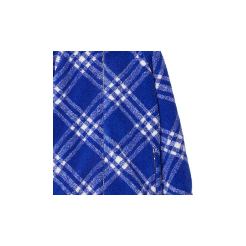 Burberry Check Pattern Fleece Jacket-10