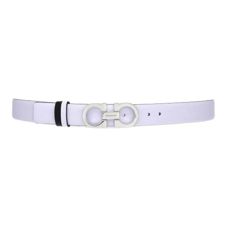 FERRAGAMO Calfskin Leather Belts Women's Lavender Purple -1