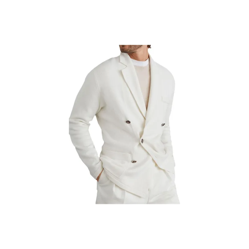 Brunello Cucinelli Double Breasted Long Sleeved Cardigan-1