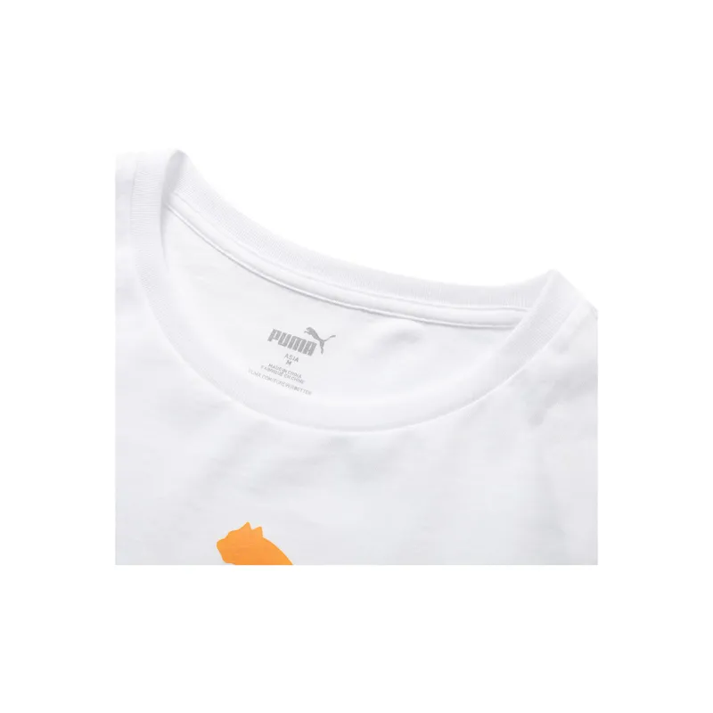 PUMA T Shirts Men White-5