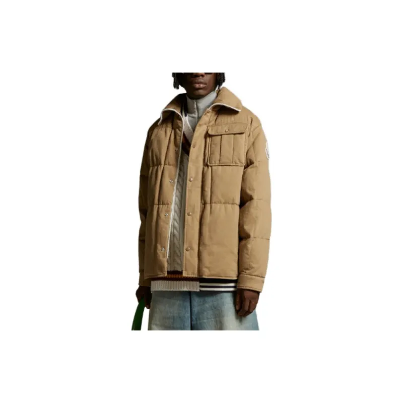 Palm Angels X MONCLER GENIUS MONCLER GENIUS X PALM ANGEL Down Jackets Unisex Camel-1