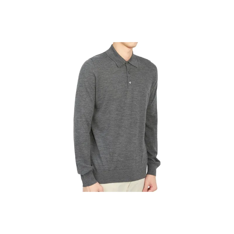 JOHNSTONS OF ELGIN Polo Shirt Men's Gray-4
