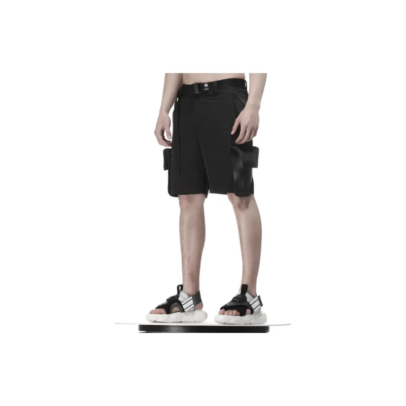 NORVINCY Western Outdoor Parachute Pants Trendy Badge Casual Pants Unisex-2