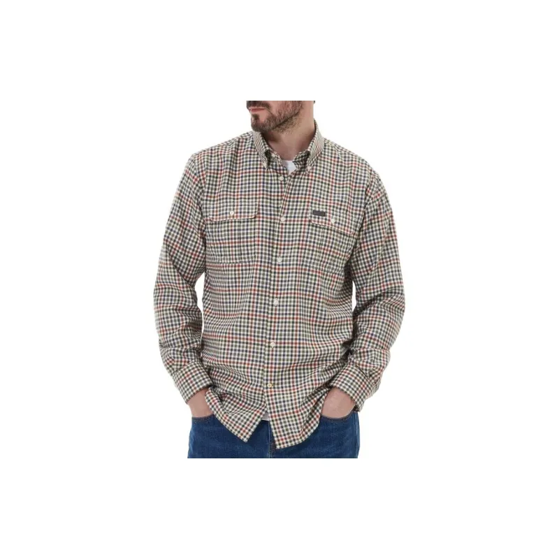 BARBOUR Shirts Men Olive-3
