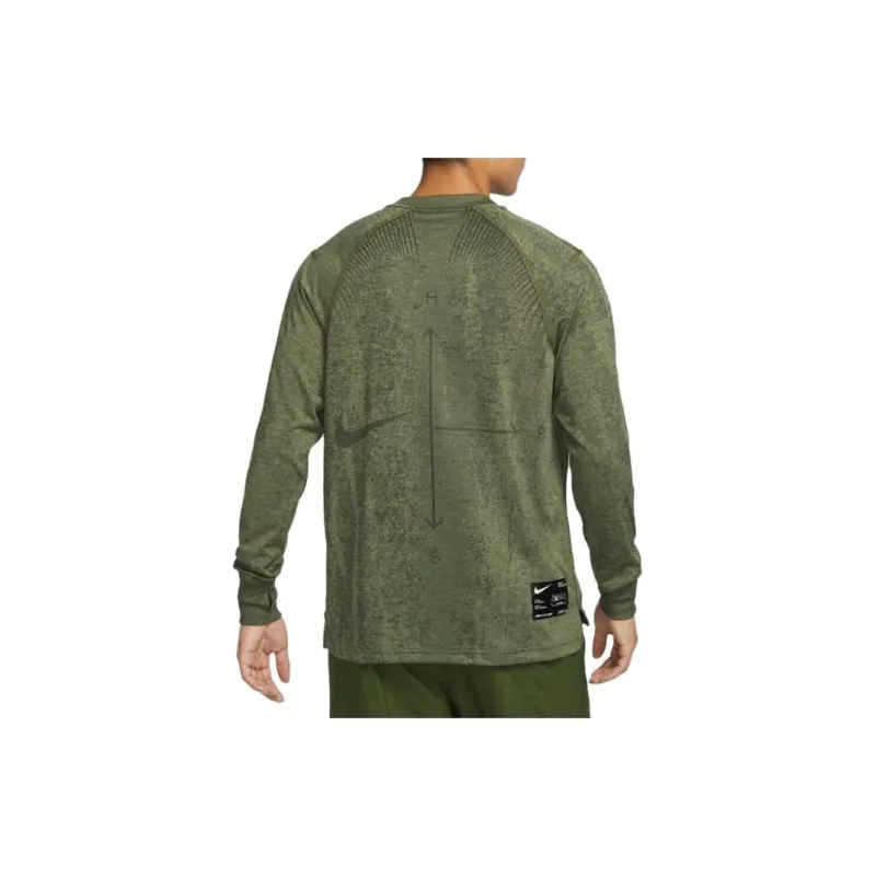 Nike T Shirts Men Medium Olive Green-4