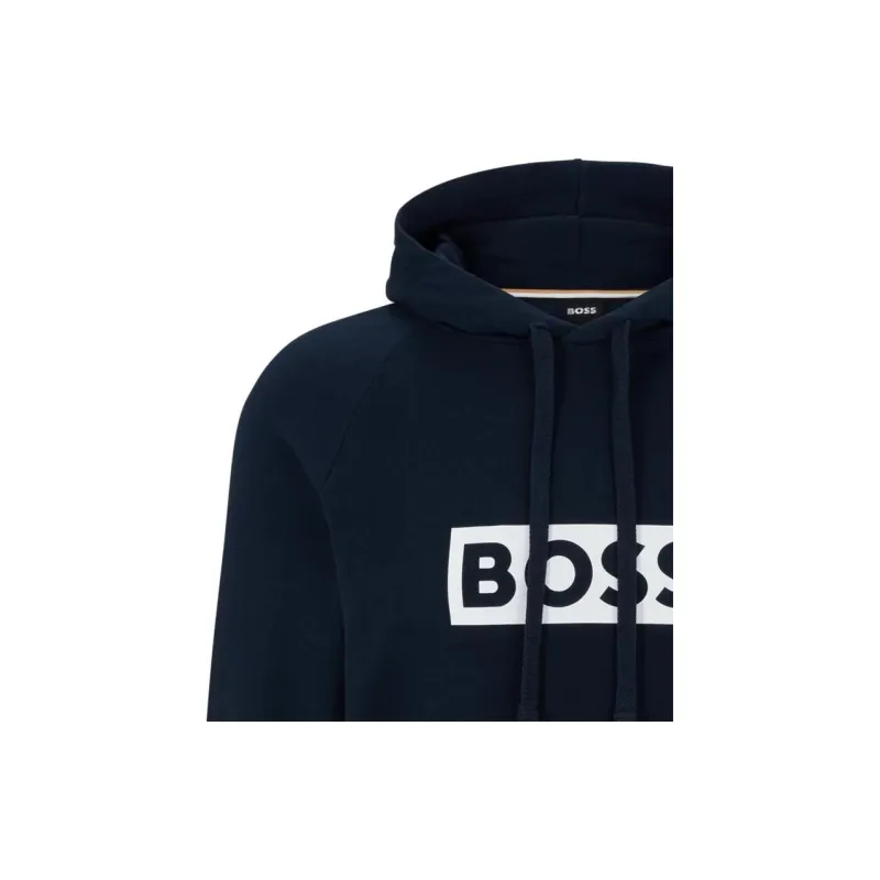 HUGO BOSS Logo-print Drawstring Hoodie-4