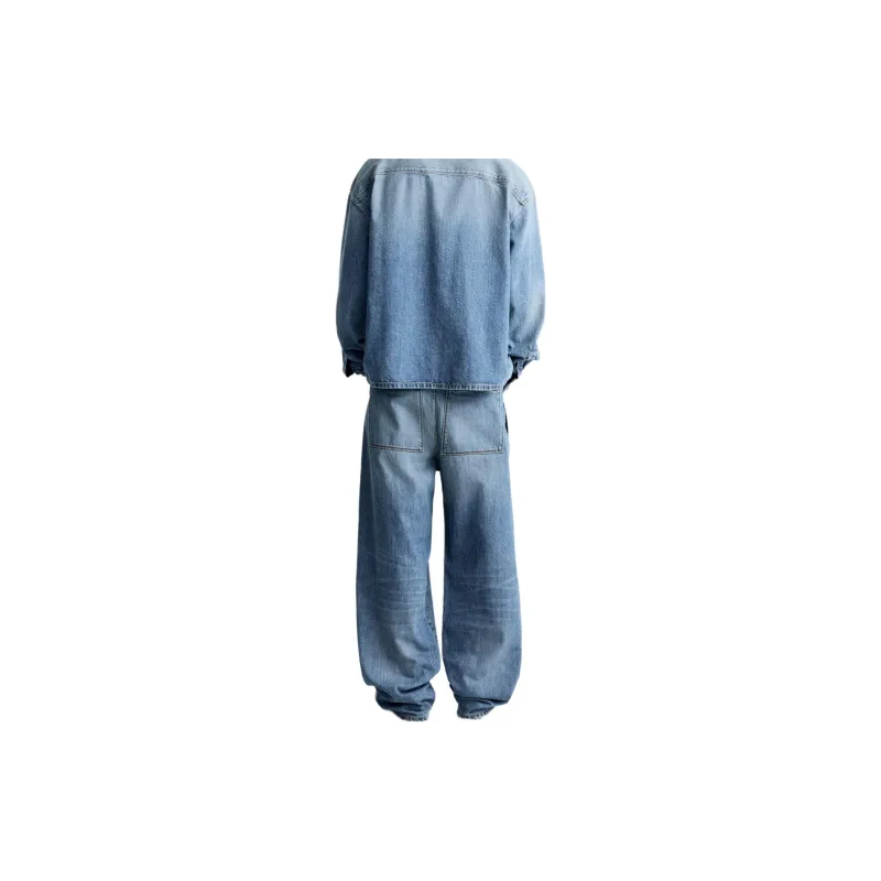 ZARA Jeans Men Light Blue-3