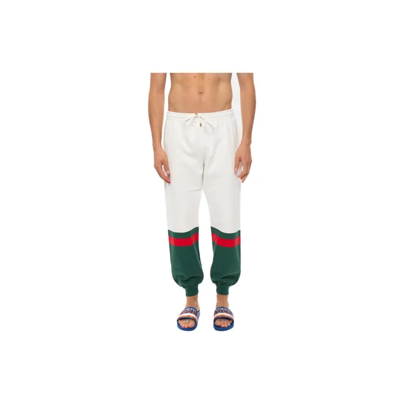 GUCCI Knitted Sweatpants Men's White-2