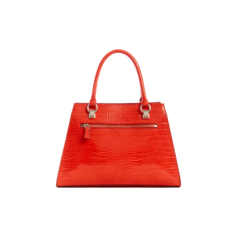 GUESS Artificial Leather Shoulder Bag Crossbody Bag Handbag Women's Orange-2