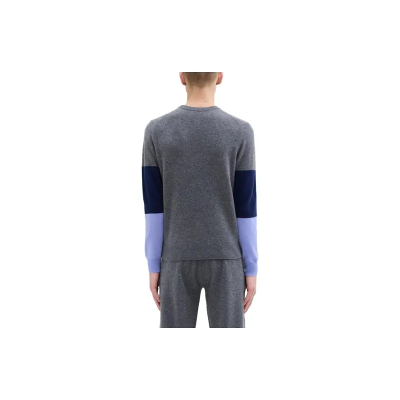 THEORY Sweater Men's Graphite Gray Mixed Color-2