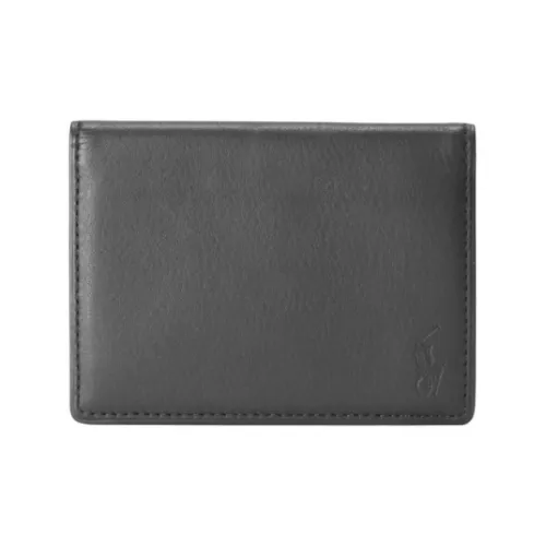 Polo Ralph Lauren Calfskin Card Holder Men's Black