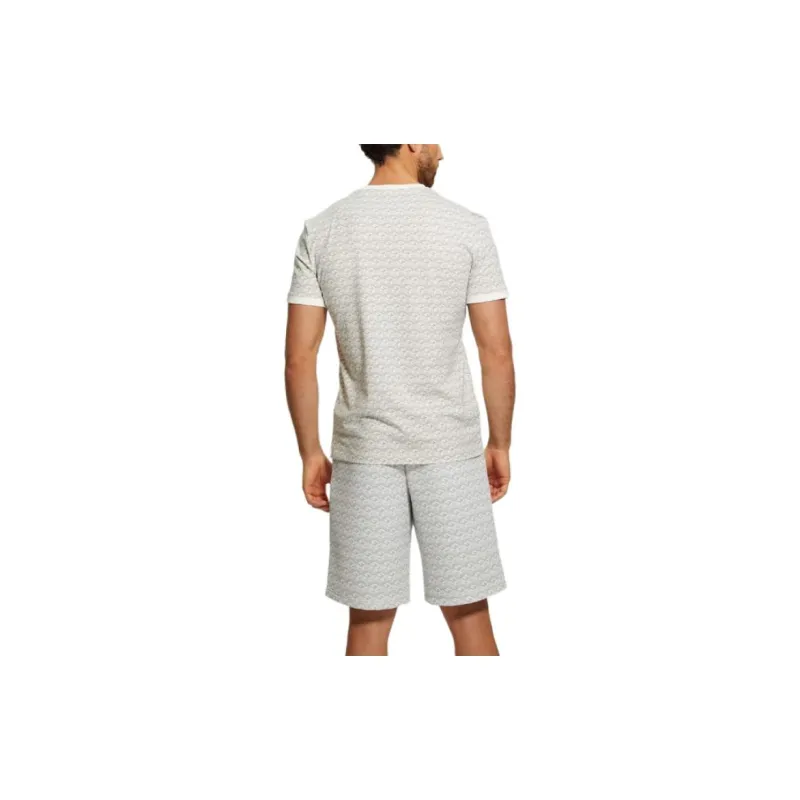 GUESS Eco Colin Logo Tee T-Shirt Men's Gray-1