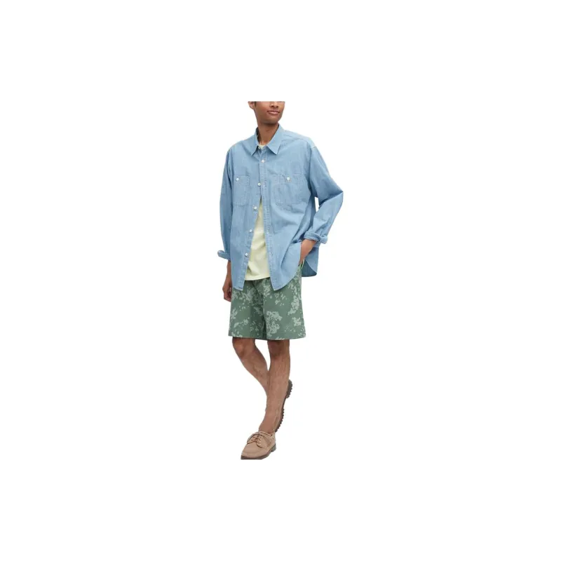 UNIQLO Casual Shorts Men Green-2